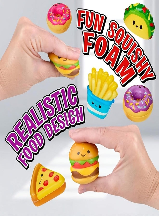 Holydeck 24 Pcs Food Slow Squishy Toys Soft Stress Relief Fidgets Toys for Kids Boys Girls Goodie Bag Christmas Stocking Stuffers Party Favors Treasure Box Classroom Prizes Carnival Gifts - Image 3